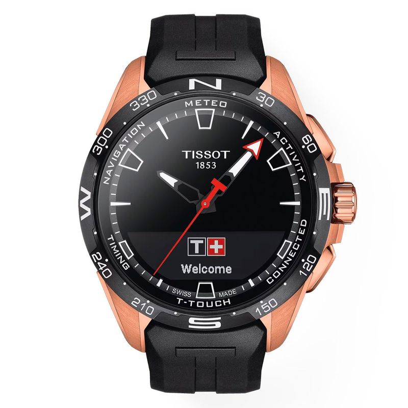 TISSOT - Reloj Digital Tissot T-Touch Connect Solar Oro Rosa