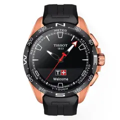 TISSOT - Reloj Digital T-Touch Connect Solar Oro Rosa
