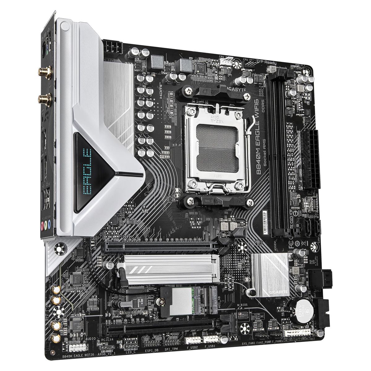 GIGABYTE - Placa Madre GIGABYTE B840M EAGLE WIFI6 Socket AM5 2x DDR5
