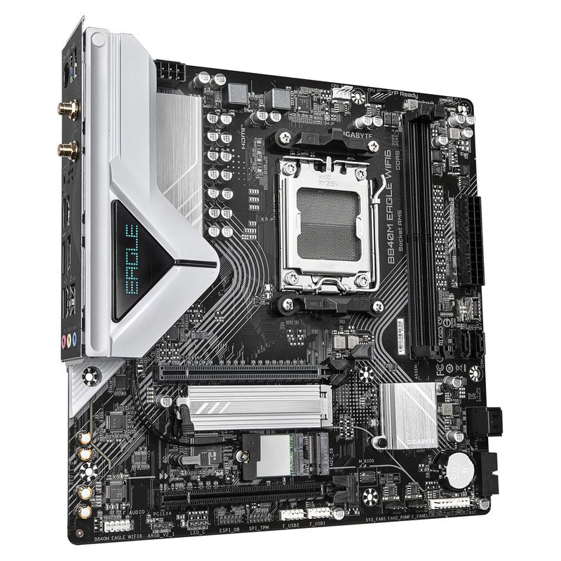 GIGABYTE - Placa Madre GIGABYTE B840M EAGLE WIFI6 Socket AM5 2x DDR5