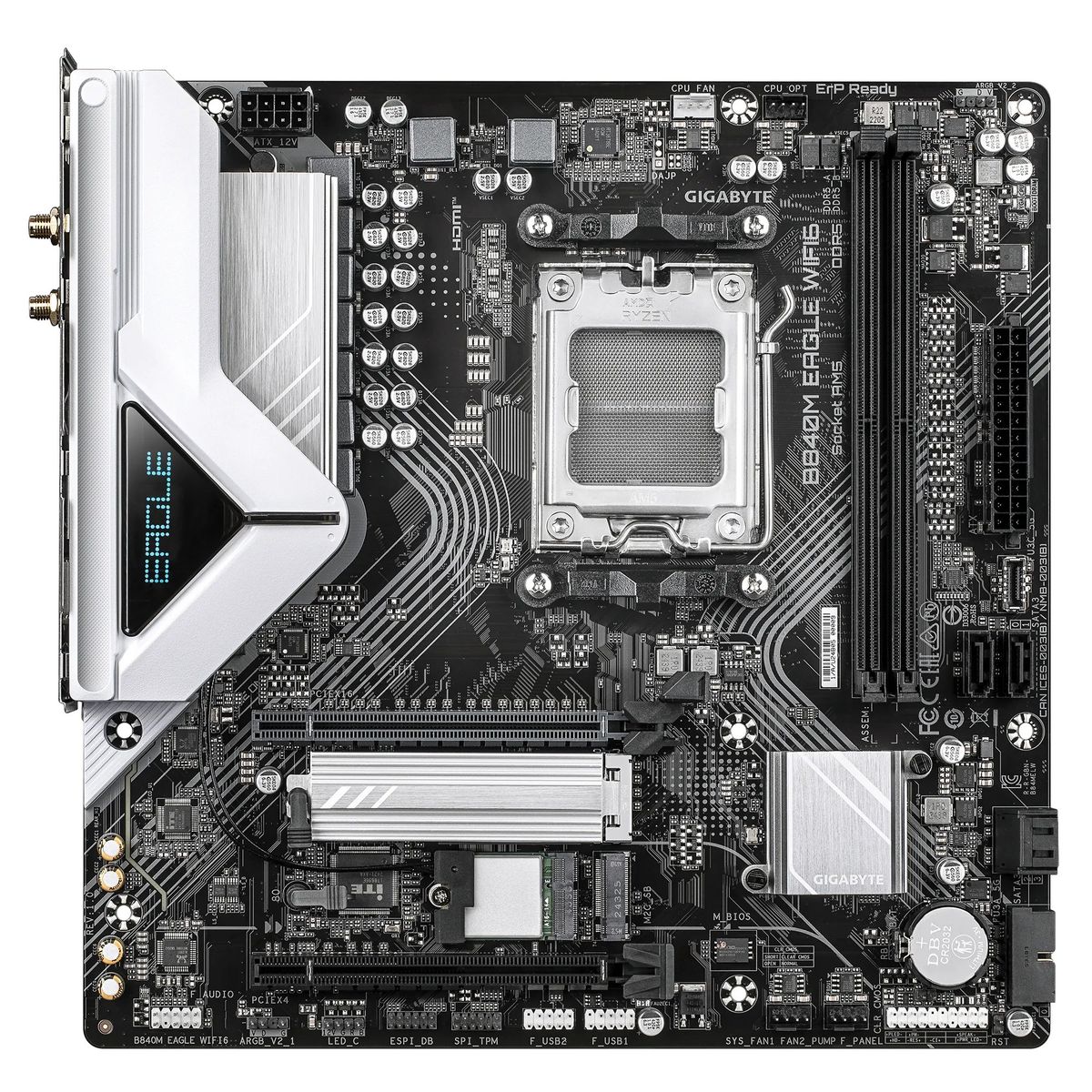 GIGABYTE - Placa Madre GIGABYTE B840M EAGLE WIFI6 Socket AM5 2x DDR5