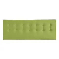 BODEVIR - Respaldo Botone Felpa 1.5 Plaza Pistacho