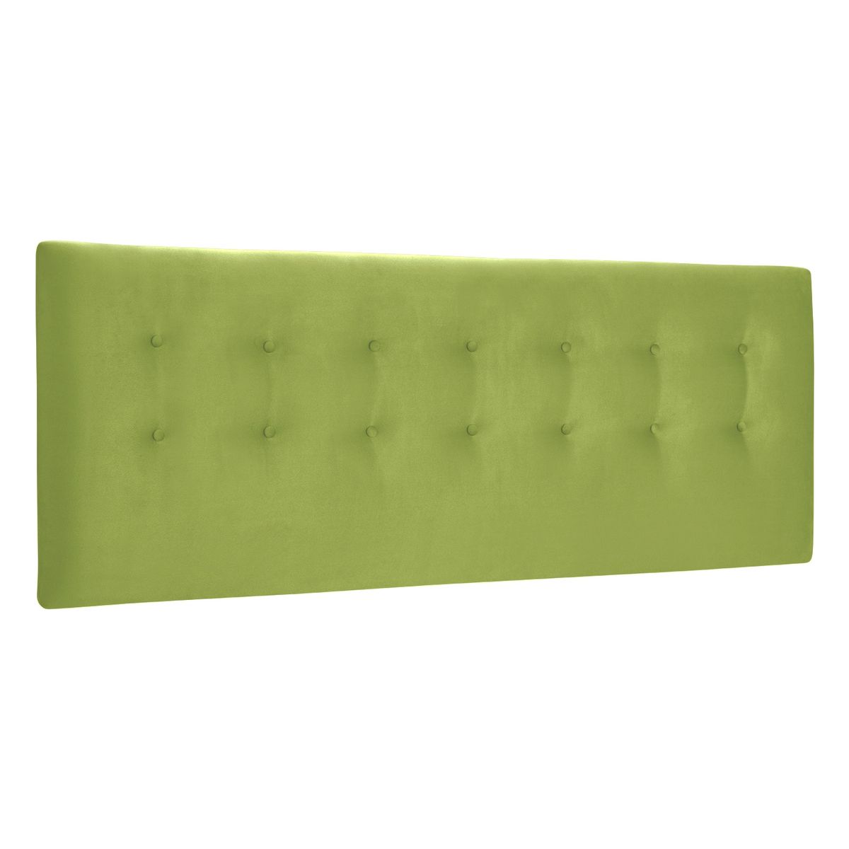 BODEVIR - Respaldo Botone Felpa 1.5 Plaza Pistacho