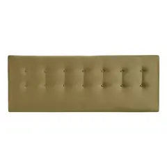 BODEVIR - Respaldo Botone Felpa 1.5 Plaza Verde Musgo