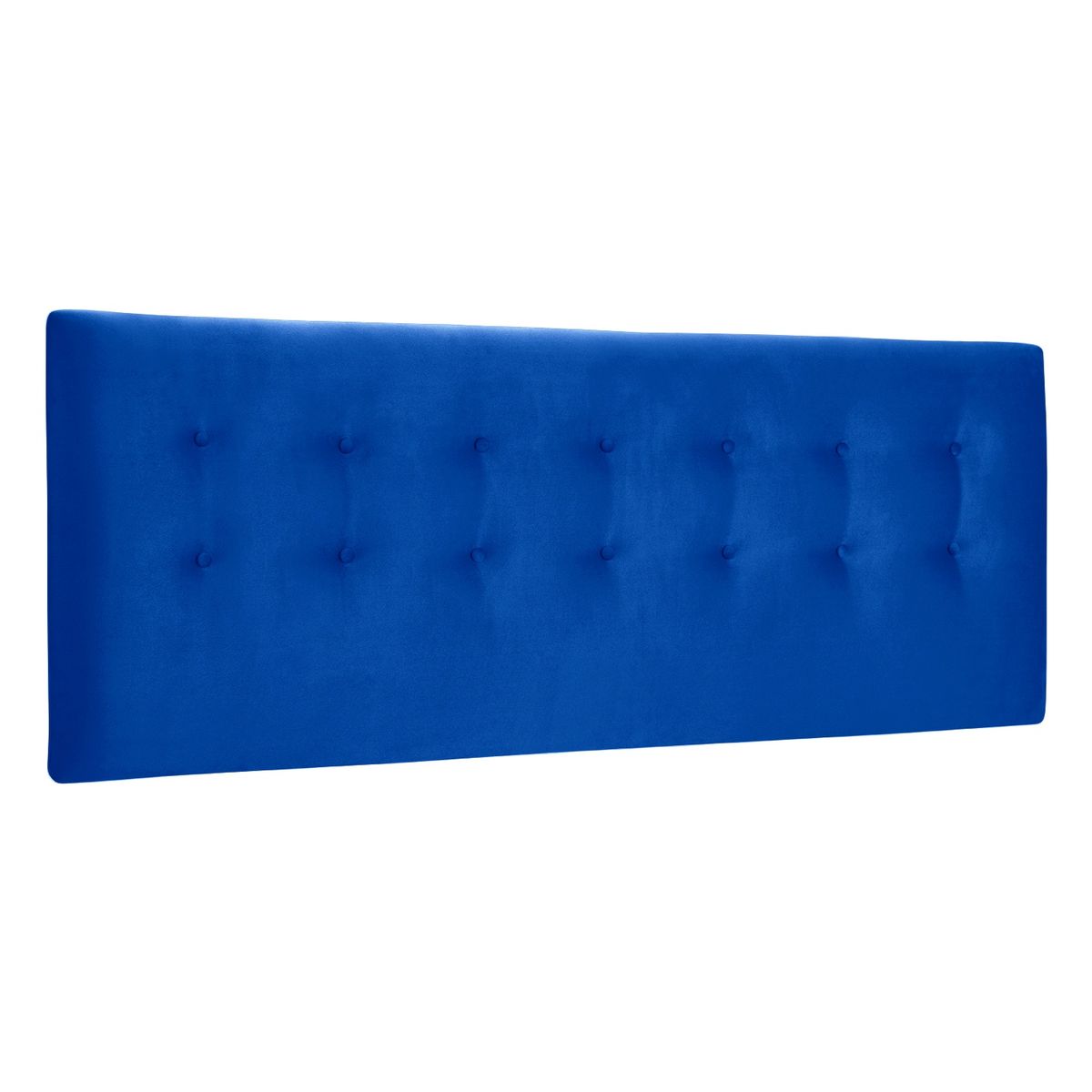 BODEVIR - Respaldo Botone Felpa 2 Plazas Azul Rey