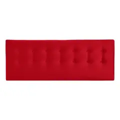 BODEVIR - Respaldo Botone Felpa 2 Plazas Rojo