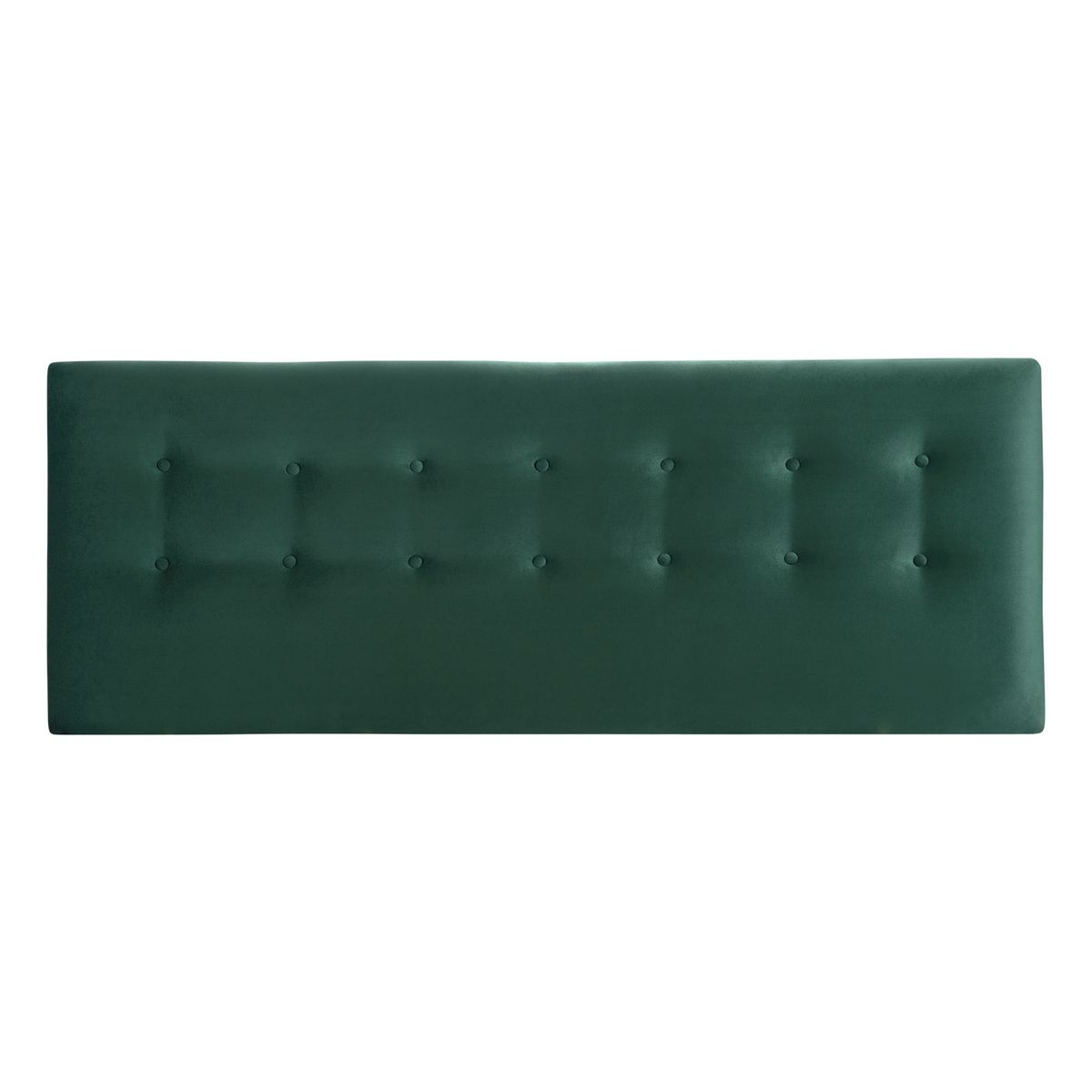 BODEVIR - Respaldo Botone Felpa 2 Plazas Verde Botella