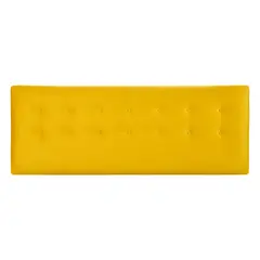 BODEVIR - Respaldo Botone Felpa King Amarillo