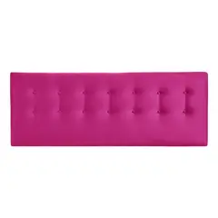 BODEVIR - Respaldo Botone Felpa King Fucsia