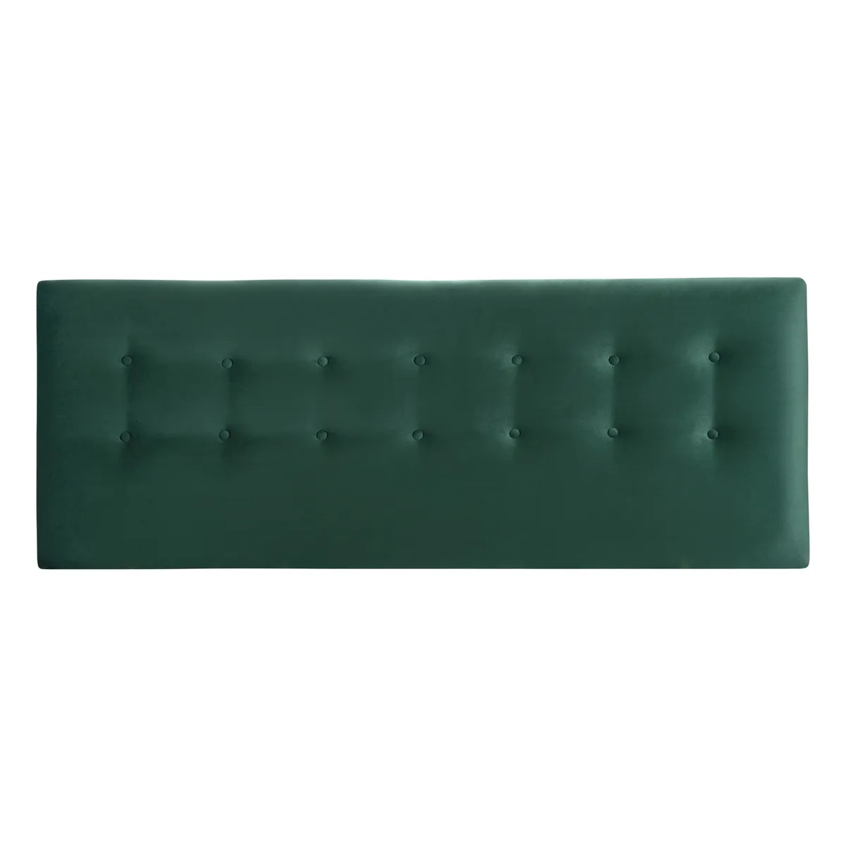 BODEVIR - Respaldo Botone Felpa King Verde Botella