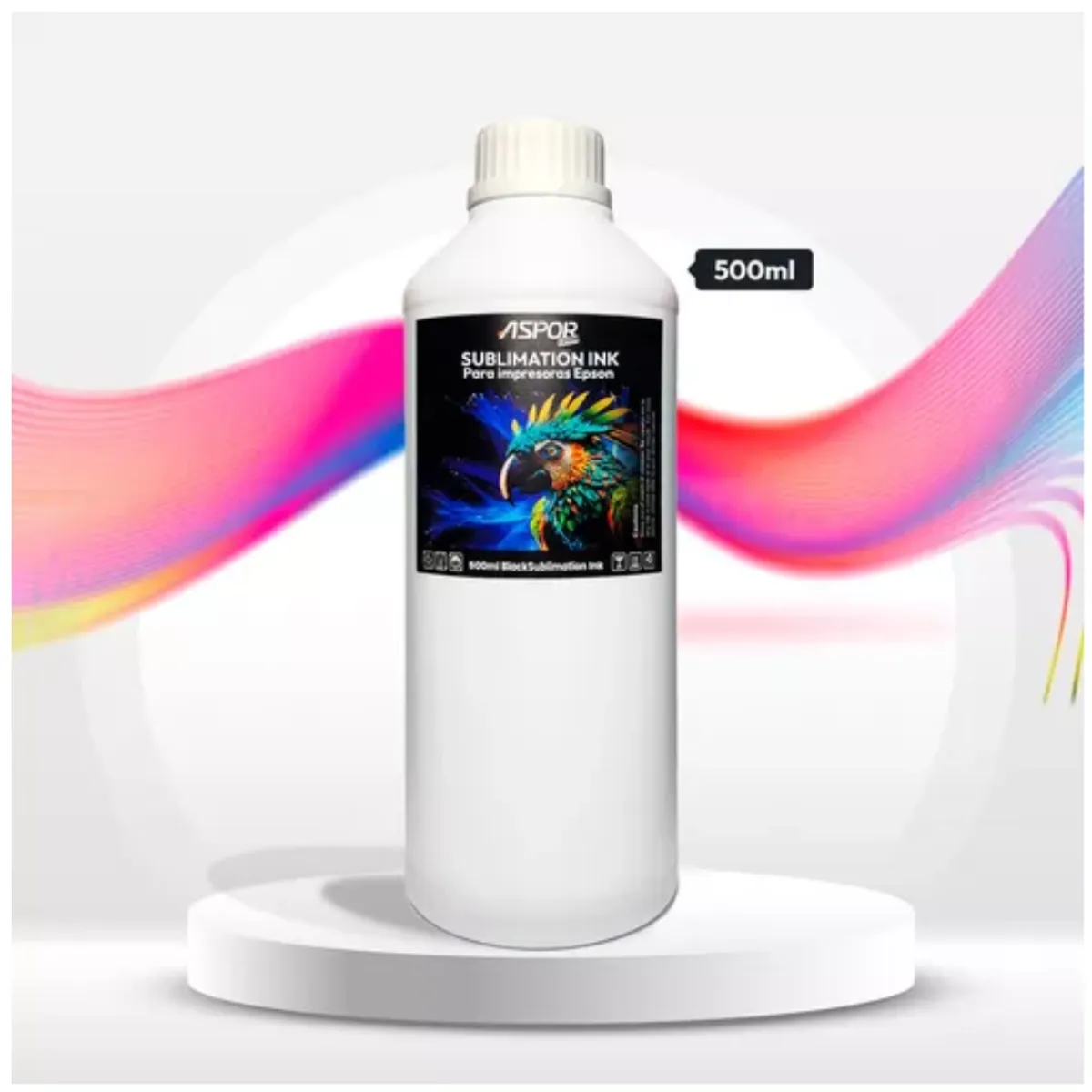 GENERICO - Tinta Para Sublimacion 500ml Color Universal Premium Negro