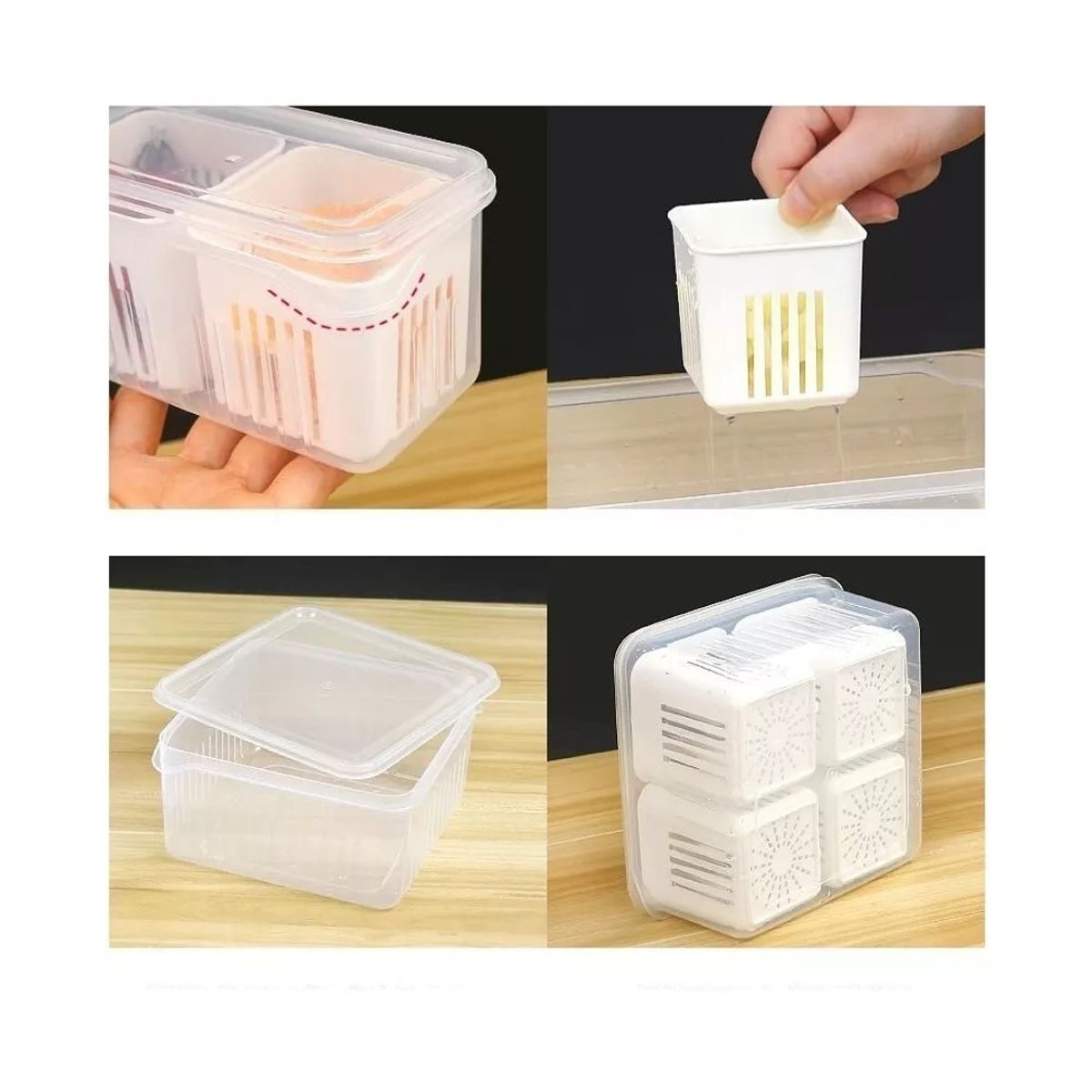 GENERICO - Organizadores De Almacenamiento Contenedores Para Frigorífico