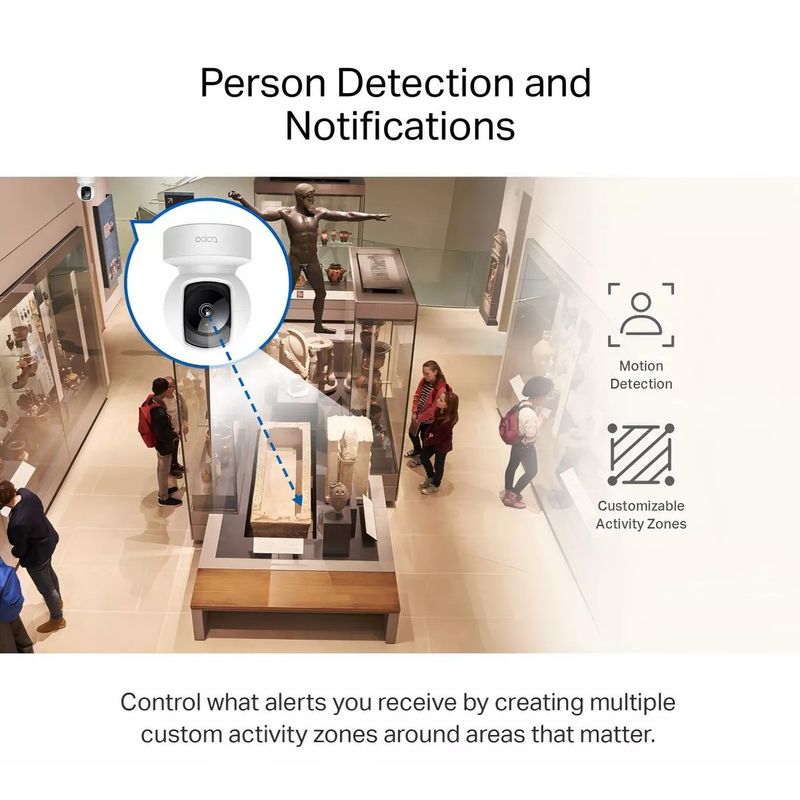 TP LINK - Cámara Wi-Fi Vigilancia 360º Tapo C200 Tp-Link TAPO