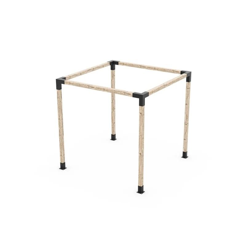 GENERICO - KIT DE PÉRGOLAS Y TERRAZAS PILARES MADERA  4"X4"(95X95MM)
