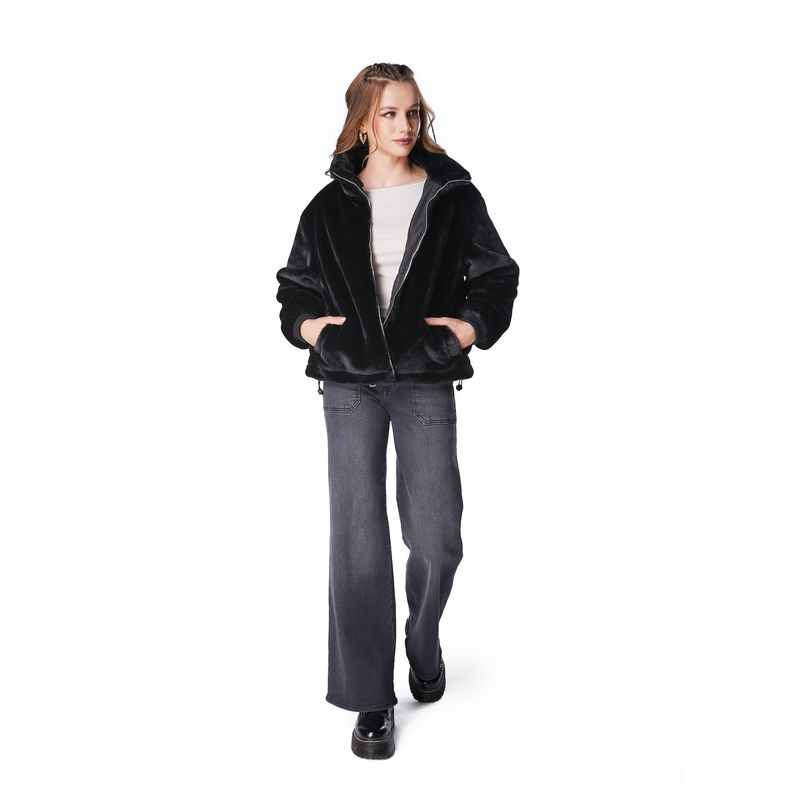 EFESIS - CHAQUETA EVANS REGULAR PIEL - Negro