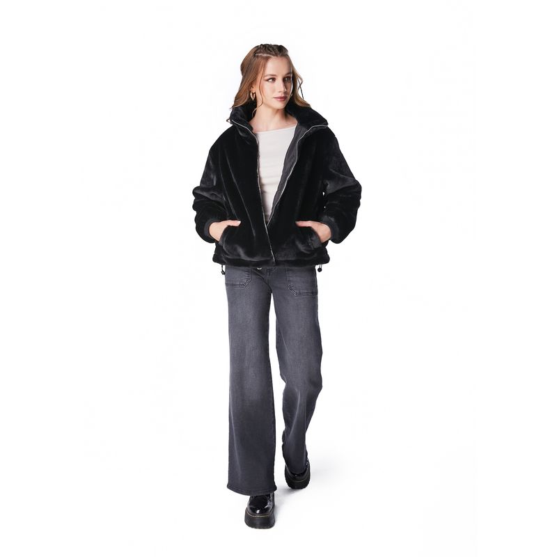 EFESIS - CHAQUETA EVANS REGULAR PIEL - Negro