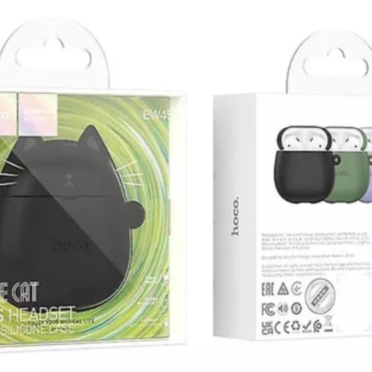 HOCO - Audífonos Bluetooth Tws Hoco Ew45 Gato Negro