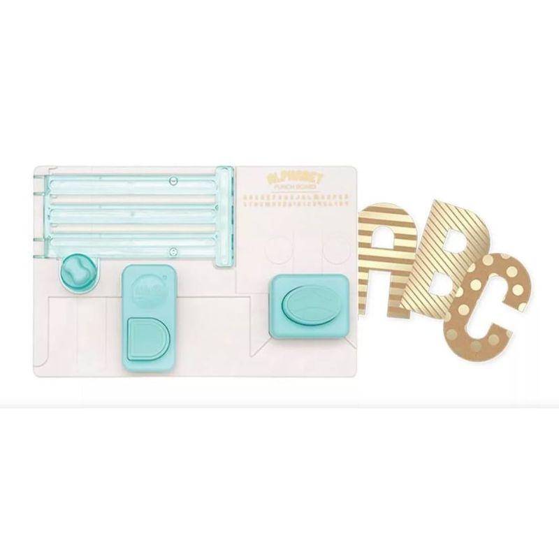 AMERICAN CRAFTS - Alphabet Punch Board We R - Base De Corte 660889