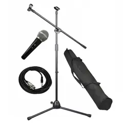 FIDEK - Set de microfono con atril cable y funda KIT-SM58