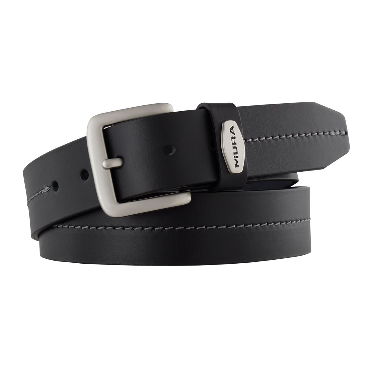 MIURA - Cinturón Miura Hombre Mod Lebron 100% Cuero Natural Diseño Casual