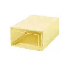 GENERICO - 10 piezas zapateras organizadoras color amarillo
