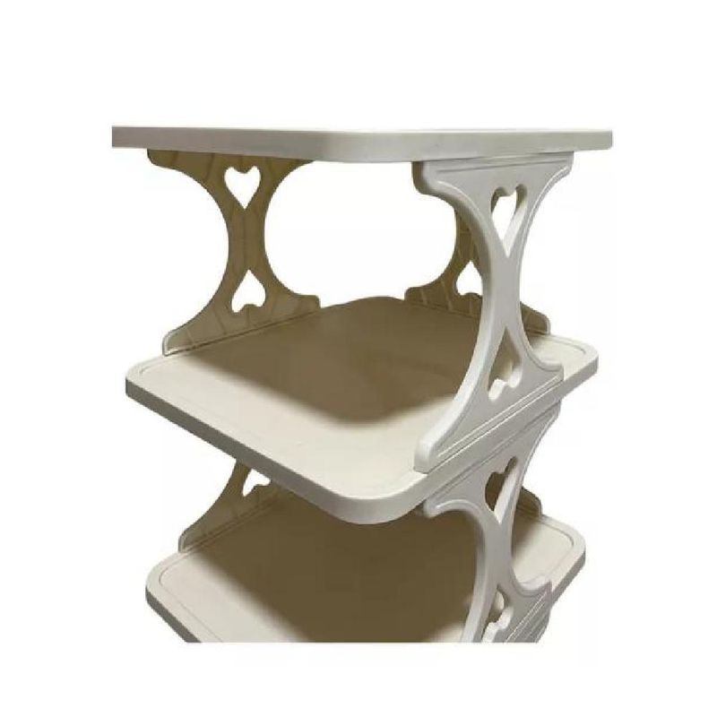 GENERICO - Organizador de zapatos compacto y eficiente de 8 niveles color blanco