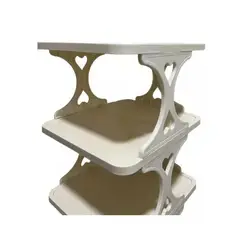 GENERICO - Organizador de zapatos compacto y eficiente de 8 niveles color blanco