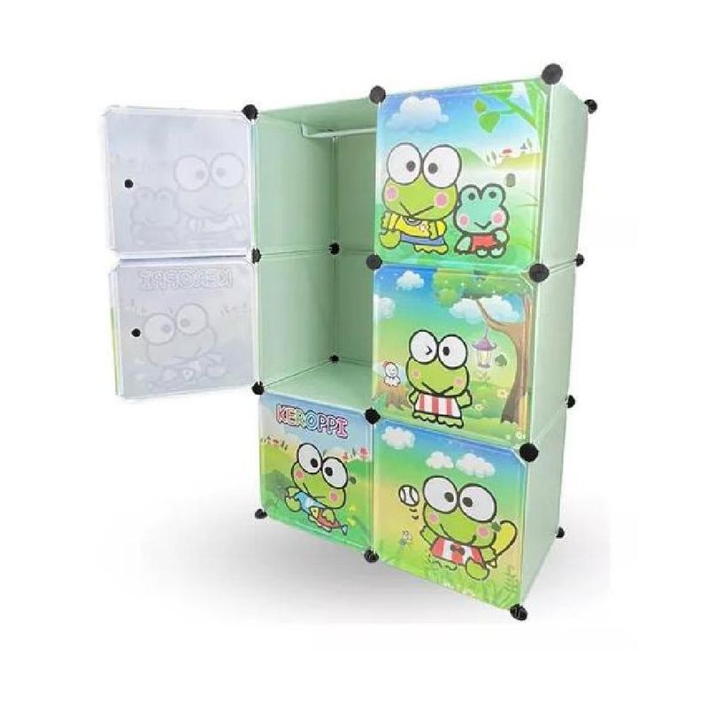 GENERICO - Organizador infantil modular para closet  color verde