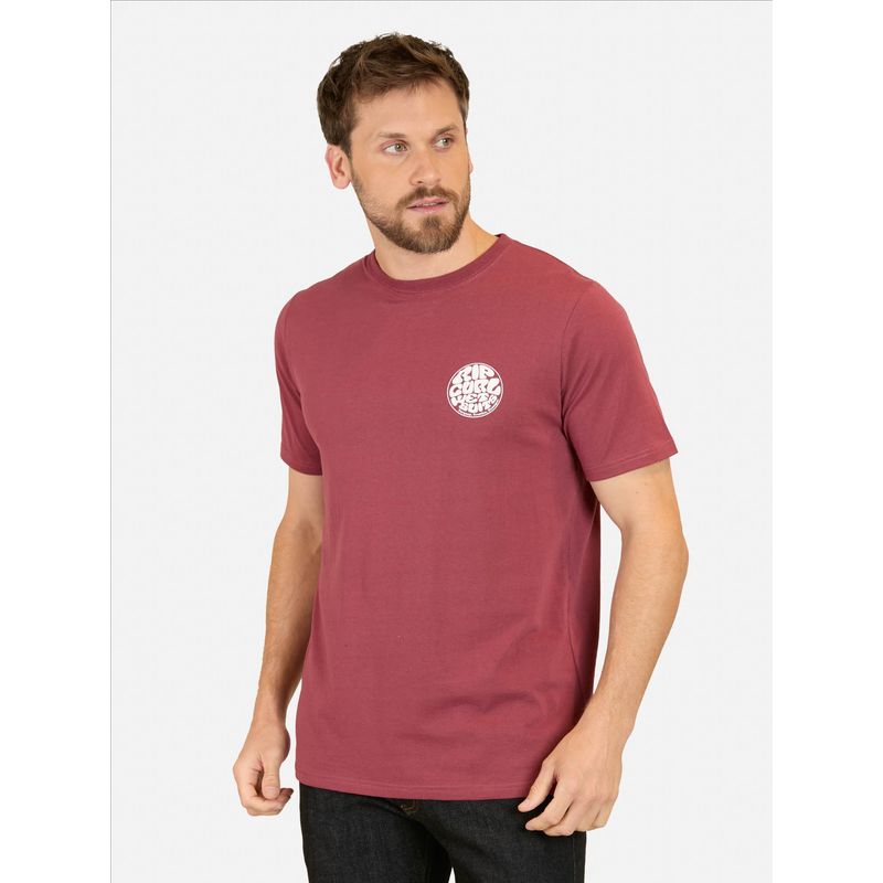 RIP CURL - Polera MC Wetsuits RC Burdeo Hombre Rip Curl - Burdeos