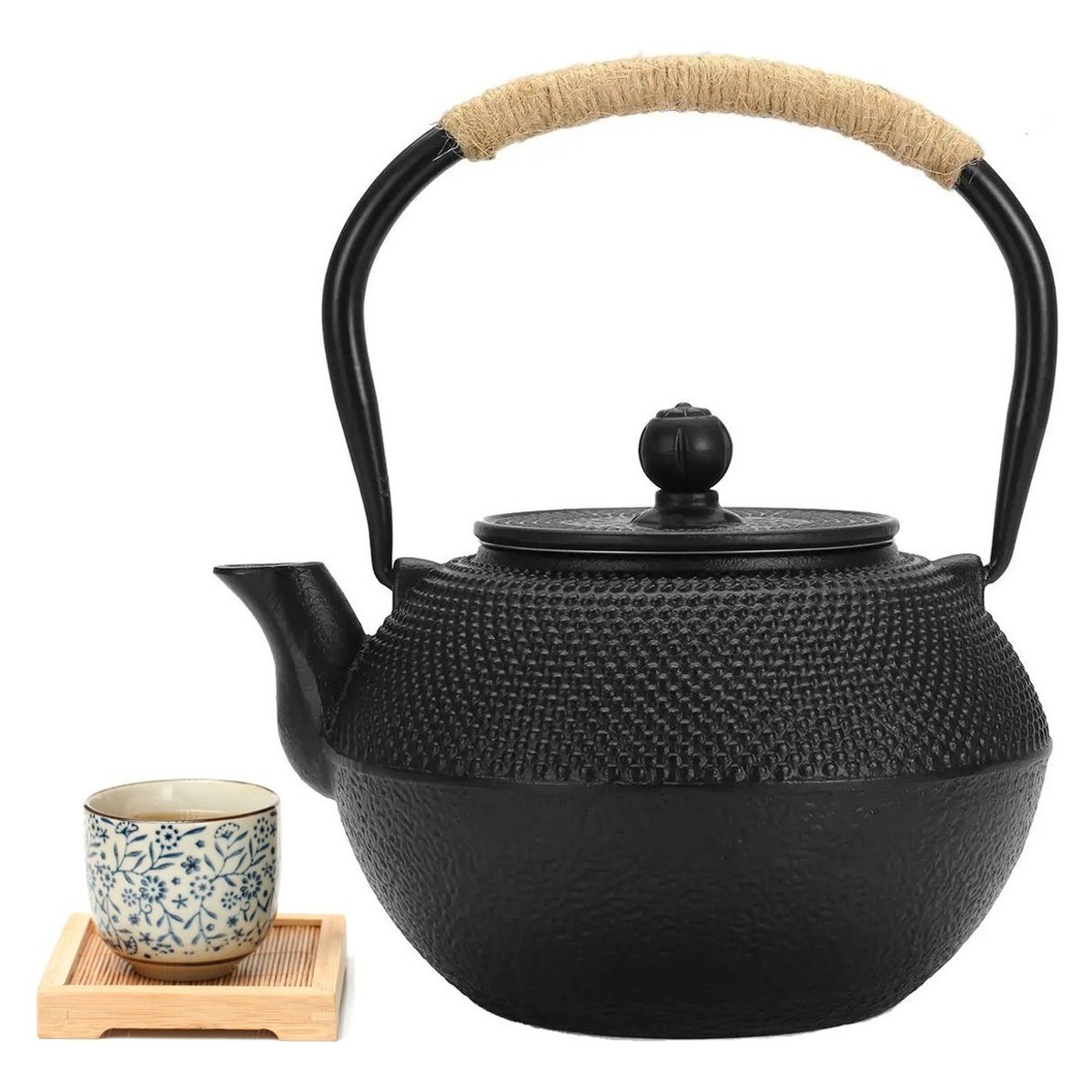 GENERICO - Tetera Hierro Fundido Tetera Japonesa Tetera Infusor 1.2 Lt