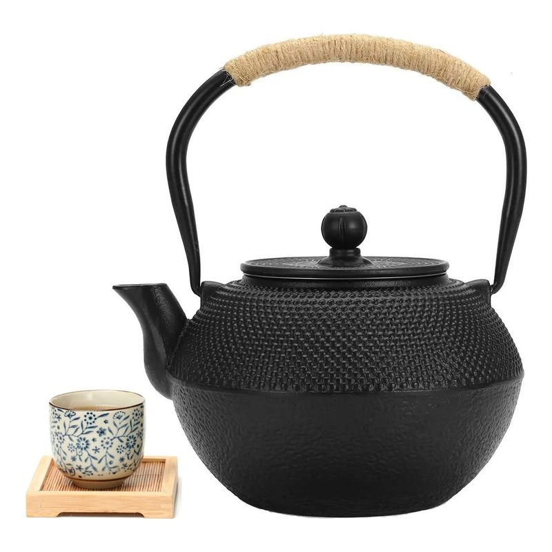 GENERICO - Tetera Hierro Fundido Tetera Japonesa Tetera Infusor 1.2 Lt