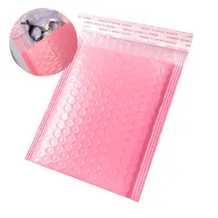 GENERICO - 30 Bolsas De Burbujas Embalaje Polietileno Rosa 15X20X4CM