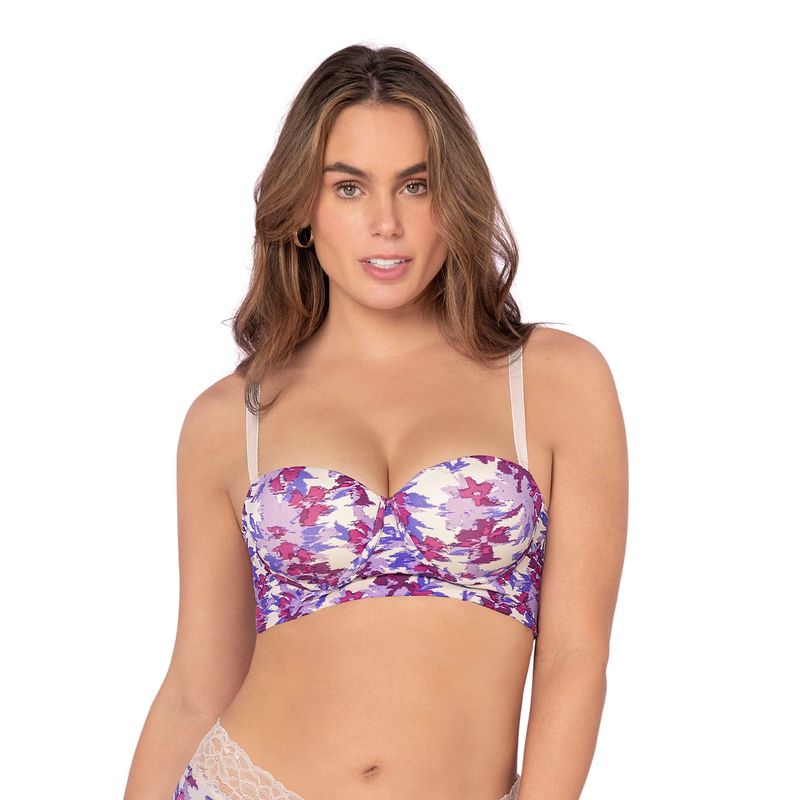 LEONISA - Strapless bustier 360° de perfección 011911 Morado