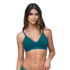LEONISA - Bralette tipo top ultra cómodo y liviano 091030 Verde