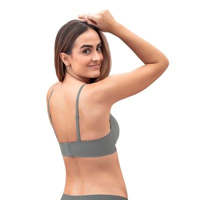 Imagen 2 del producto Sostén Ultraligero cómodo y plano en base y espalda 091148 Gris