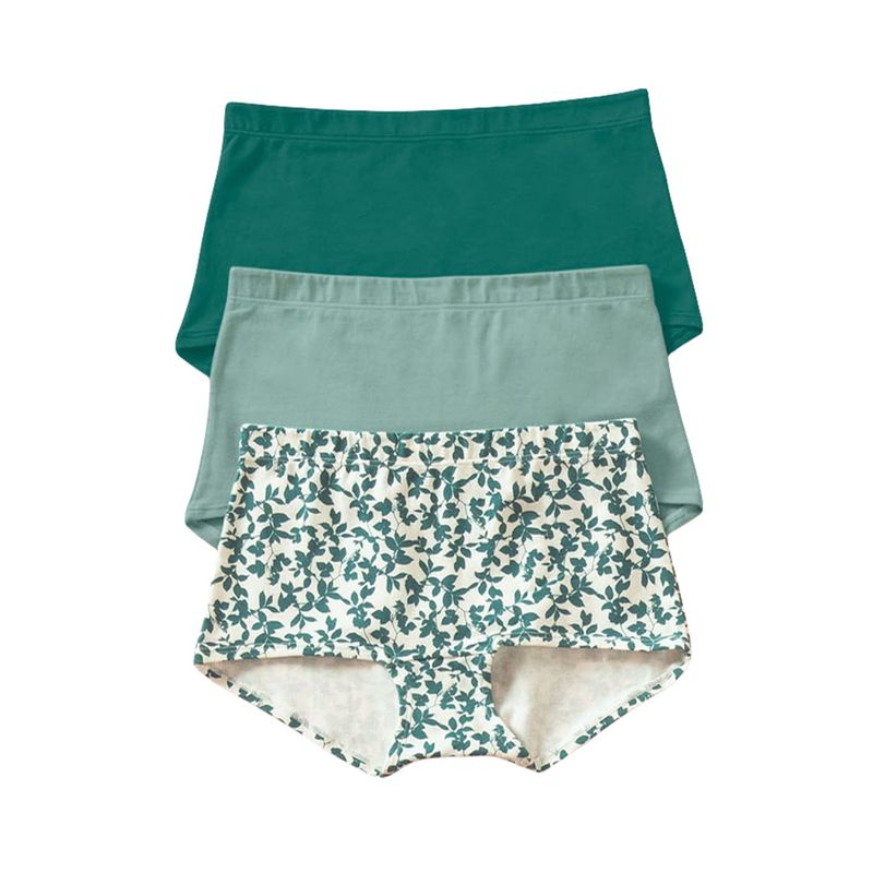 LEONISA - pack x 3 bóxers cortos con algodón elástico 12634X3 Surtido
