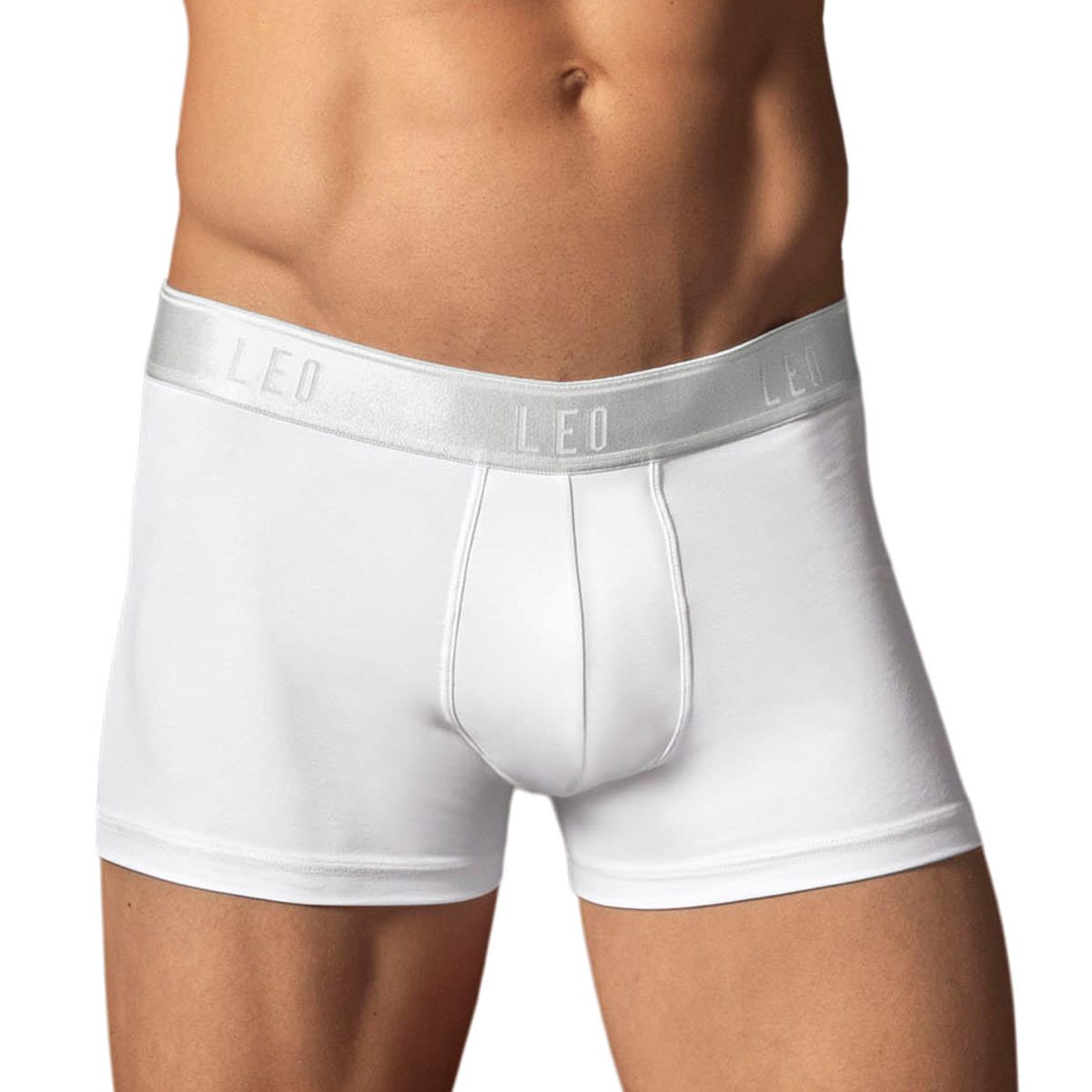 LEO - Bóxer corto con buen ajuste al cuerpo 033355 Blanco