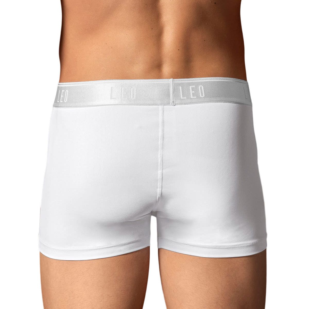 LEO - Bóxer corto con buen ajuste al cuerpo 033355 Blanco