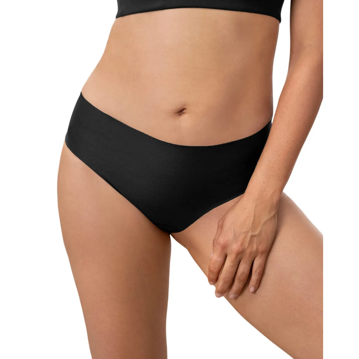LEONISA - Pantaleta invisible tiro alto 092065 Negro