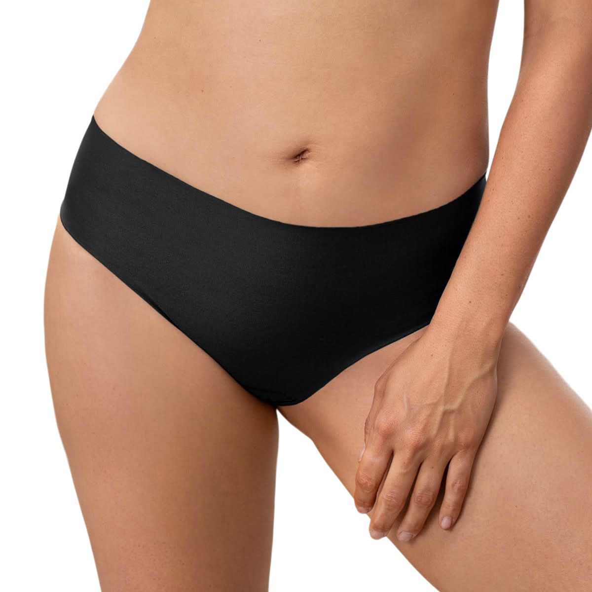 LEONISA - Pantaleta invisible tiro alto 092065 Negro