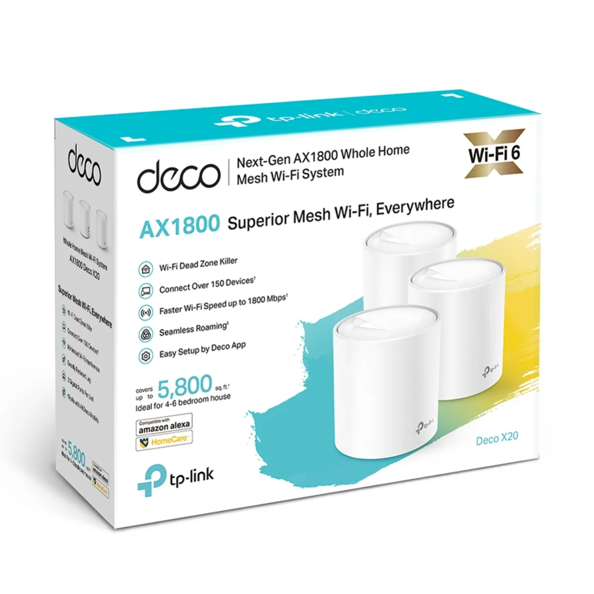 TP LINK - Set 3 Router Tp-link Sistema Deco X20 Mesh Wi-fi 6  Ax1800