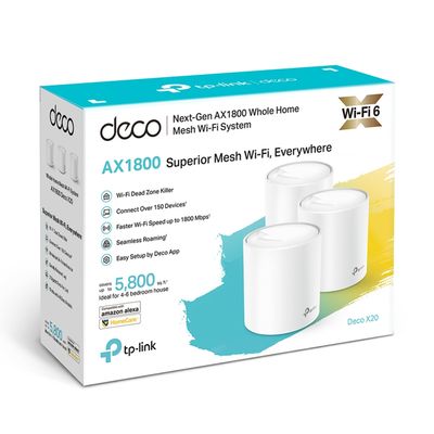 Imagen 2 del producto Set 3 Router Tp-link Sistema Deco X20 Mesh Wi-fi 6 Ax1800