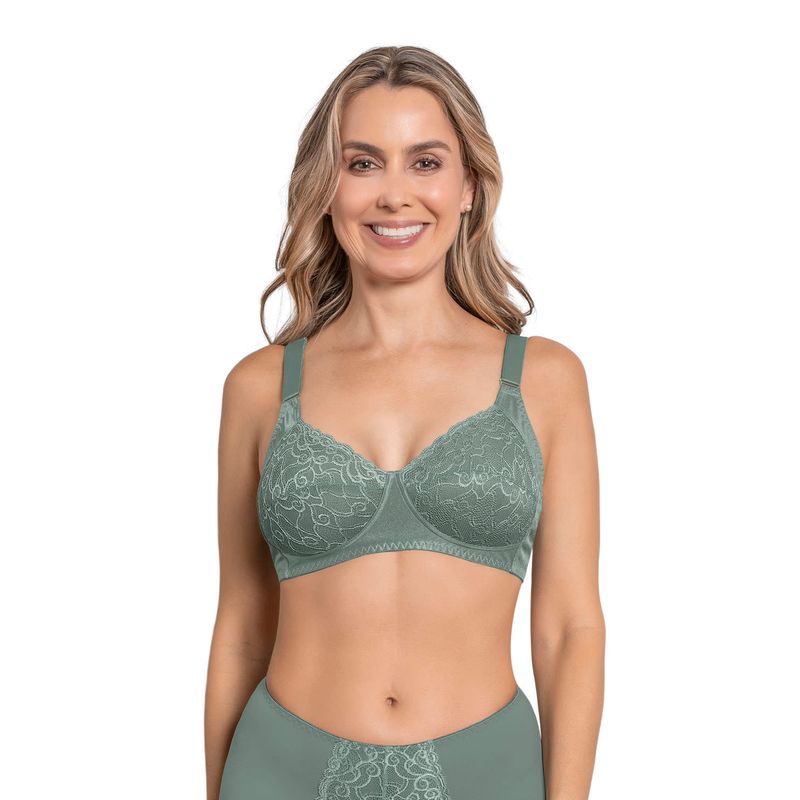 LEONISA - Sostén de mayor cubrimiento sin arco 71223 Verde