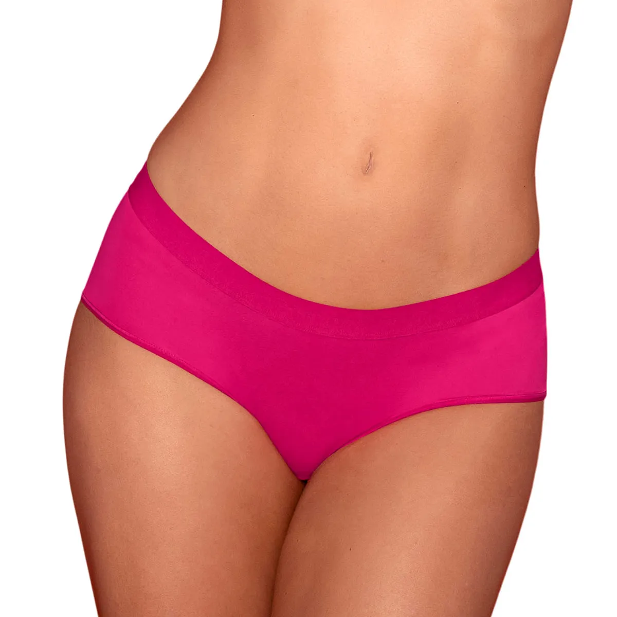 LEONISA - Hípster cómodo y suave de buen cubrimiento 012686 Fucsia