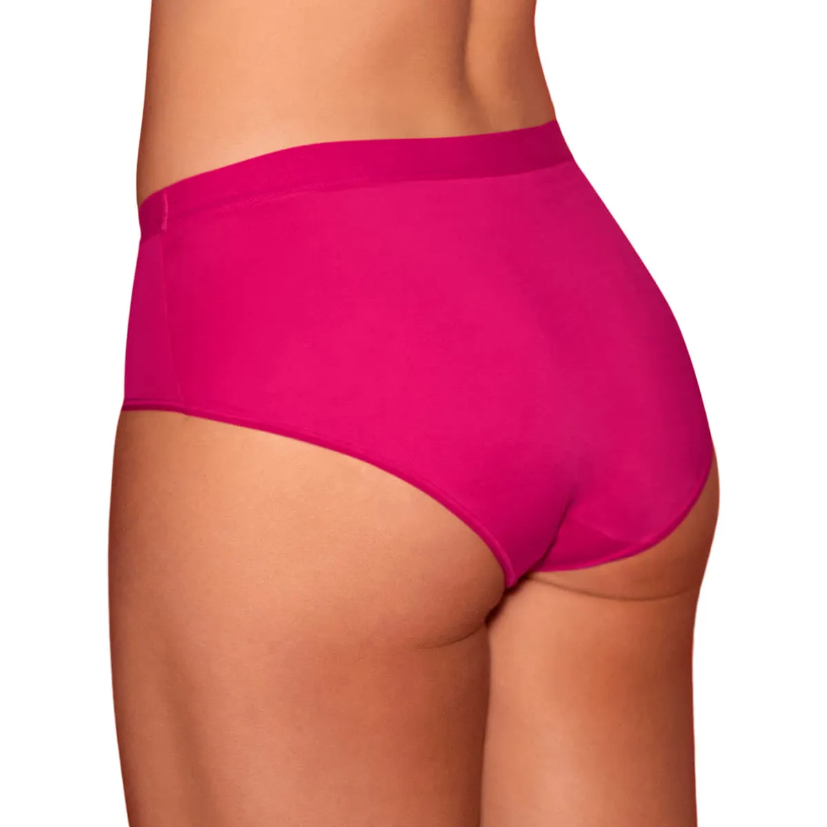 LEONISA - Hípster cómodo y suave de buen cubrimiento 012686 Fucsia