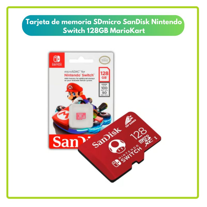 SANDISK - Micro SD micro SanDisk Nintendo Switch 128GB MarioKart