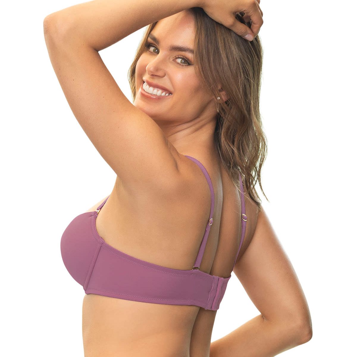 LEONISA - Sostén con realce incorporado y arco 71344 Morado