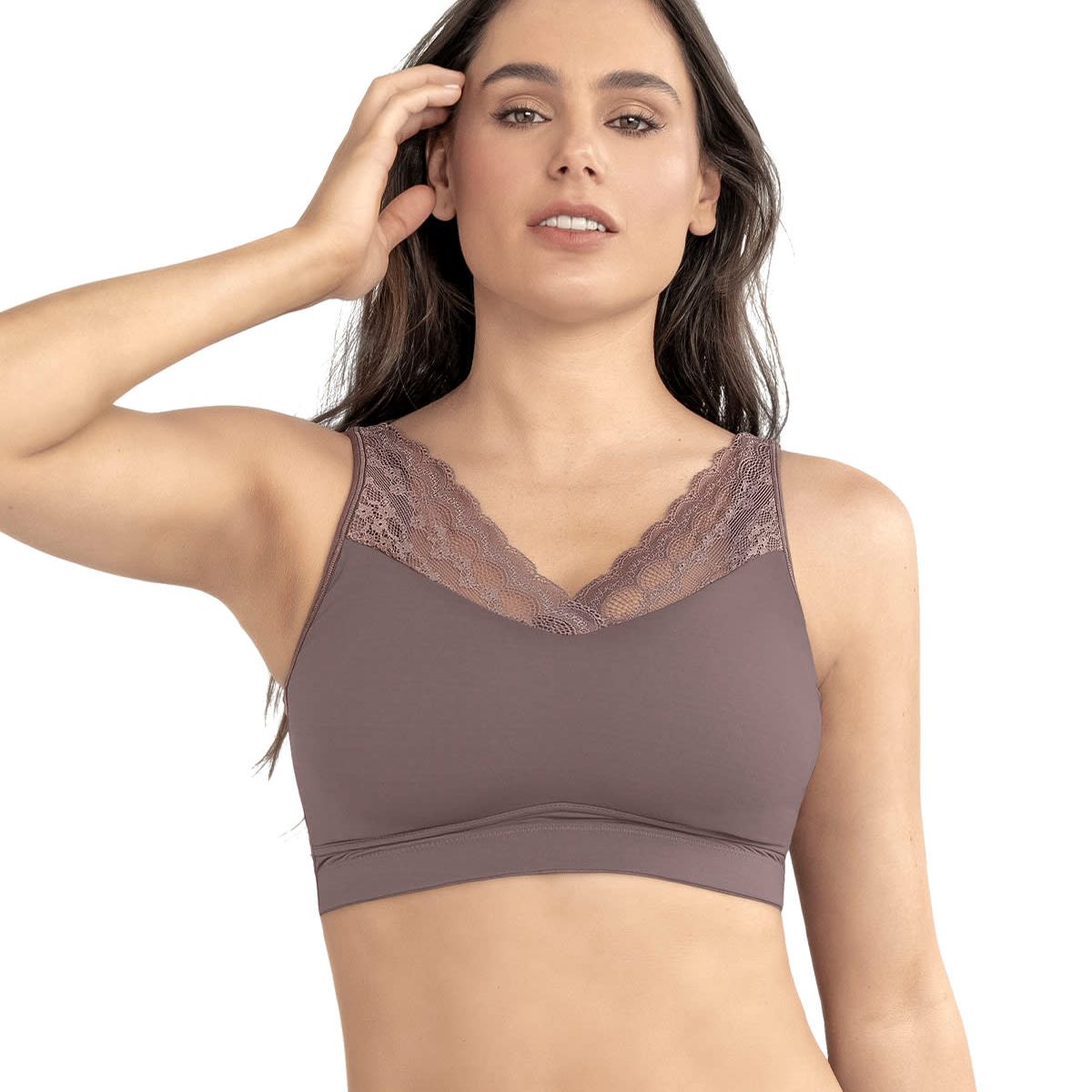 LEONISA - Brastop Ultra Comfort multiusos y de mastectomía 91004N Café