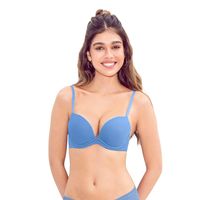 Sostén push up de doble realce con arco (barba) 011827 Azul
