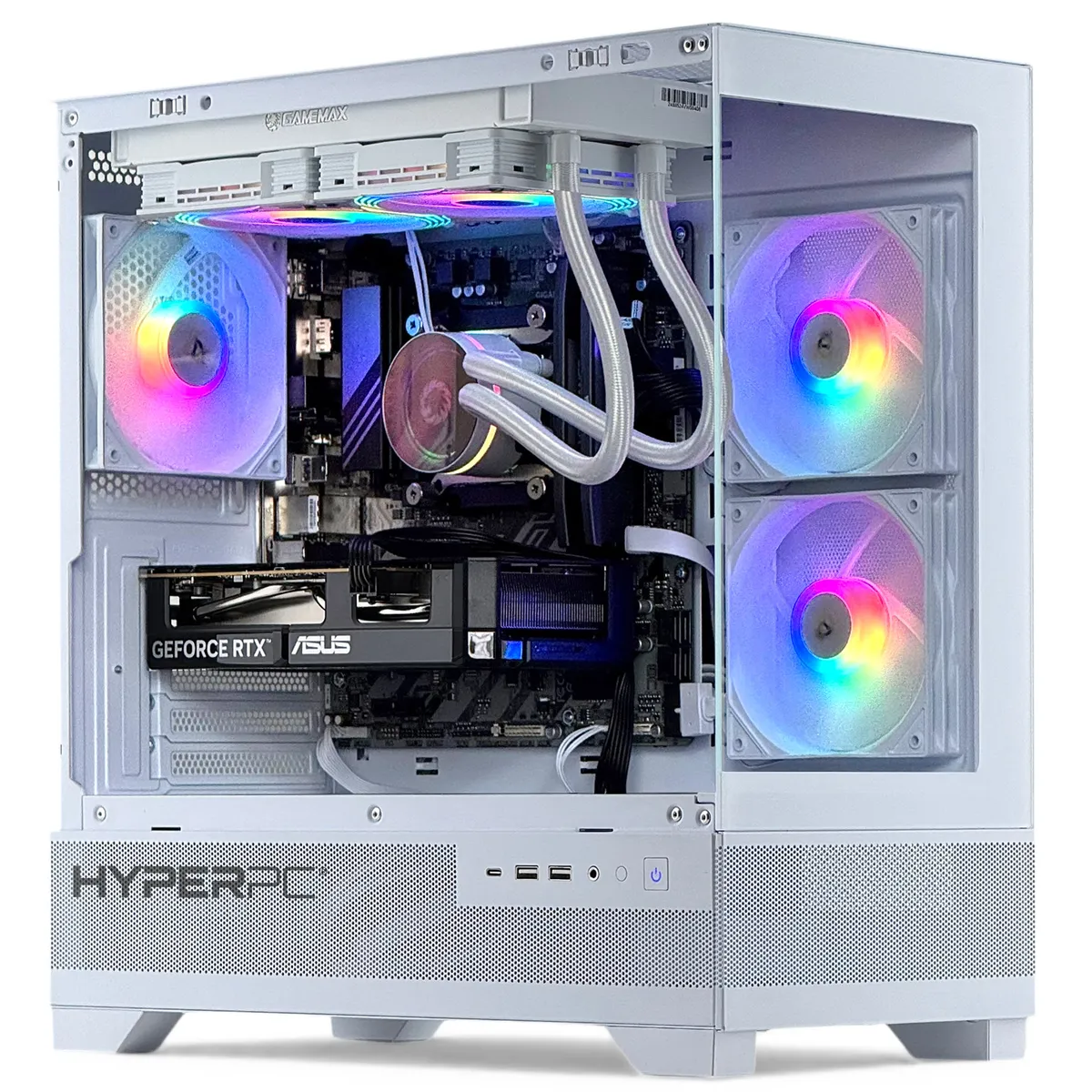 HYPERPC - PC GAMER Blanco AMD RYZEN 7 8700 32Gb DDR5 1Tb RTX 5070 12Gb